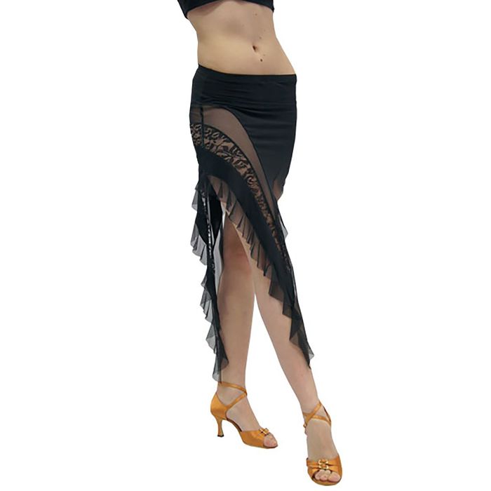 Юбка для спортивных танцев "Блэкпул", размер 40-42, цвет чёрный