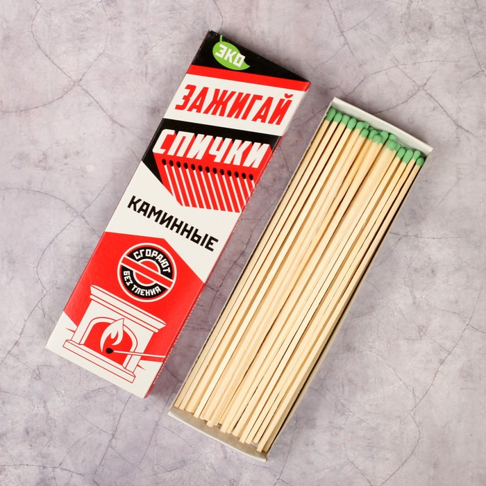 Каминные спички наполнением 30шт. Белка-Фаворит