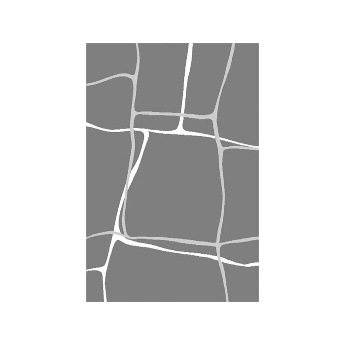 Ковёр прямоугольный Jazzy Larm dark silver, размер 80х160 см