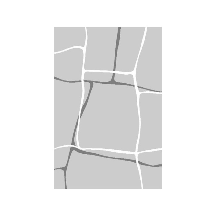 Ковёр прямоугольный Jazzy Larm silver, размер 80х160 см