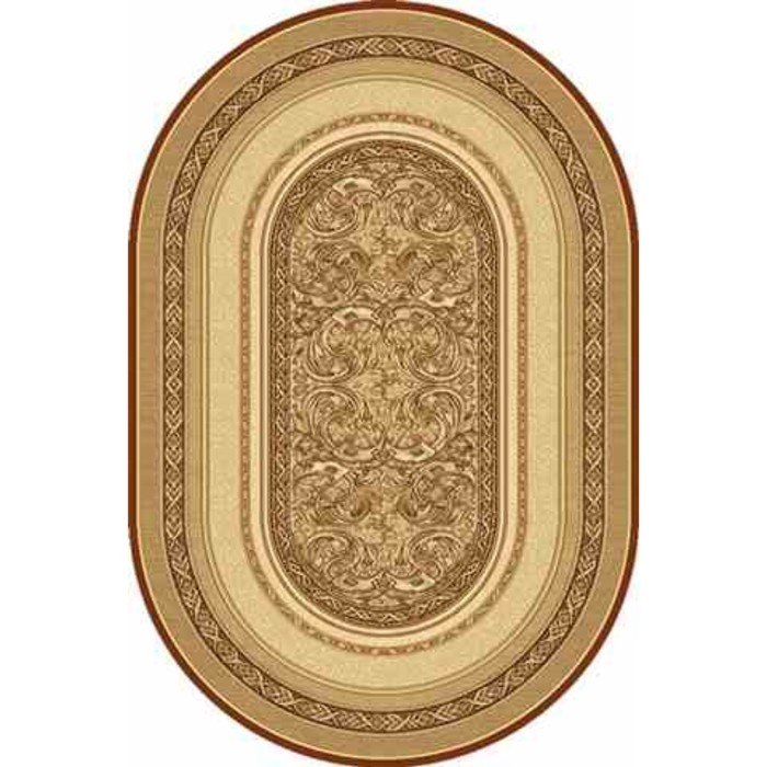 Ковёр овальный Standard Oval Aralia beige, размер 150х250 см