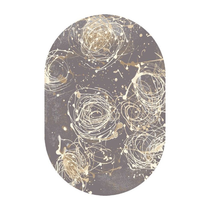 Ковёр овальный Alabaster Oval Kianta W graphite, размер 200х300 см