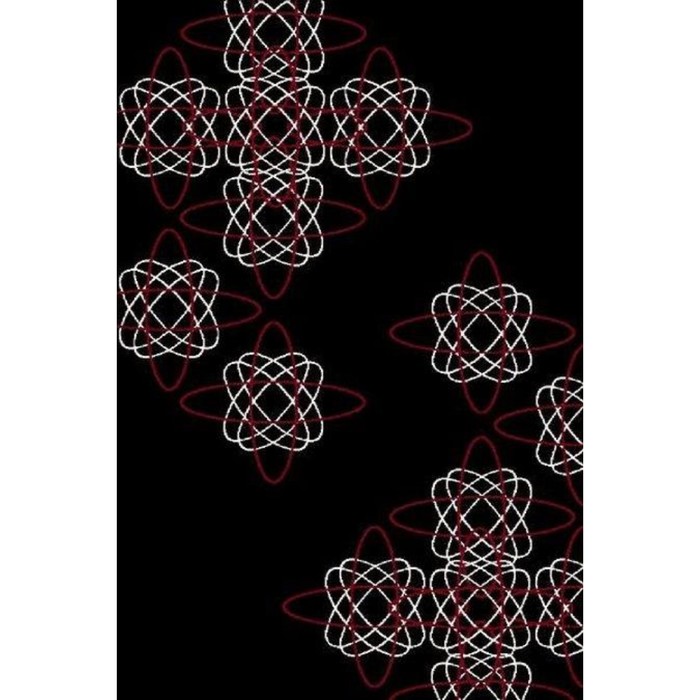Ковёр прямоугольный Avant-Garde Sferis black, размер 200х300 см