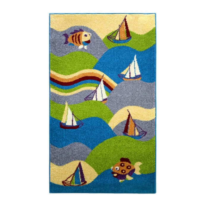 Ковёр прямоугольный Funky Fit lime, размер 80х120 см