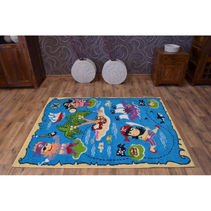 Ковёр прямоугольный Funky Pir turquoise, размер 133х180 см