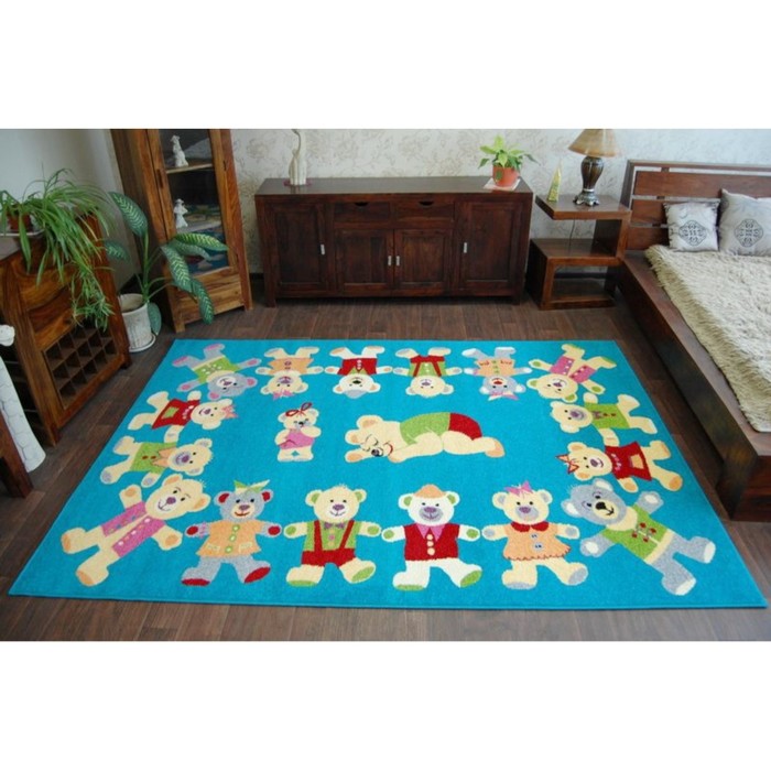 Ковёр прямоугольный Funky Rob turquoise, размер 80х120 см