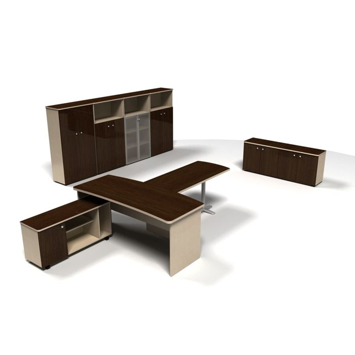 Готовое решение кабинета ГК-3, венге, клён мэдисон