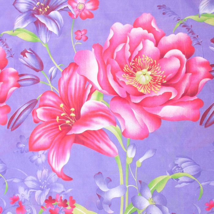 Пододеяльник 1,5сп Микс 150*215, полиэстер 60г/м, пэ100%