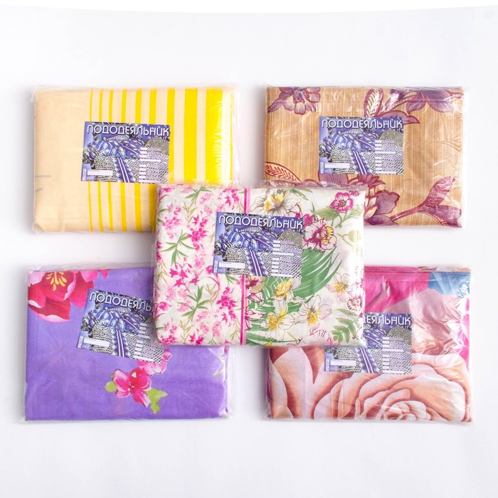 Пододеяльник 1,5сп Микс 150*215, полиэстер 60г/м, пэ100%