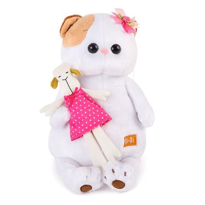 Мягкая игрушка "Кошечка Ли Ли с овечкой" 27 см