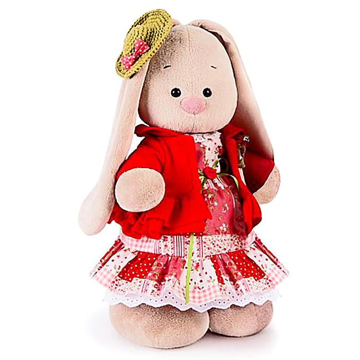 Мягкая игрушка "Зайка Ми", цвет маково-красный, 25 см