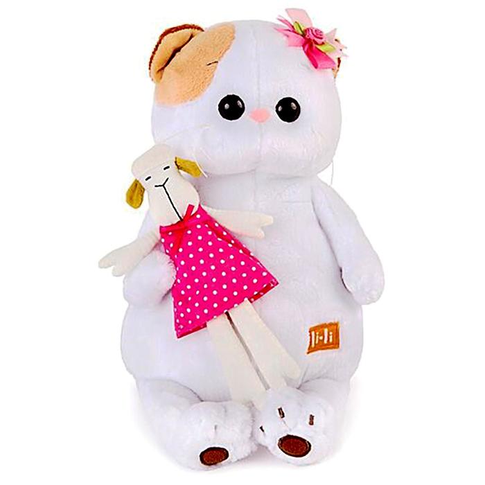 Мягкая игрушка "Кошечка Ли-Ли" с овечкой, 24 см