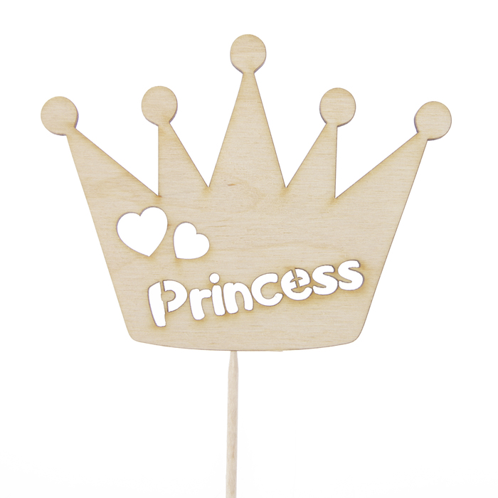 Топпер "Принцесса" с короной, 11 х 8,5