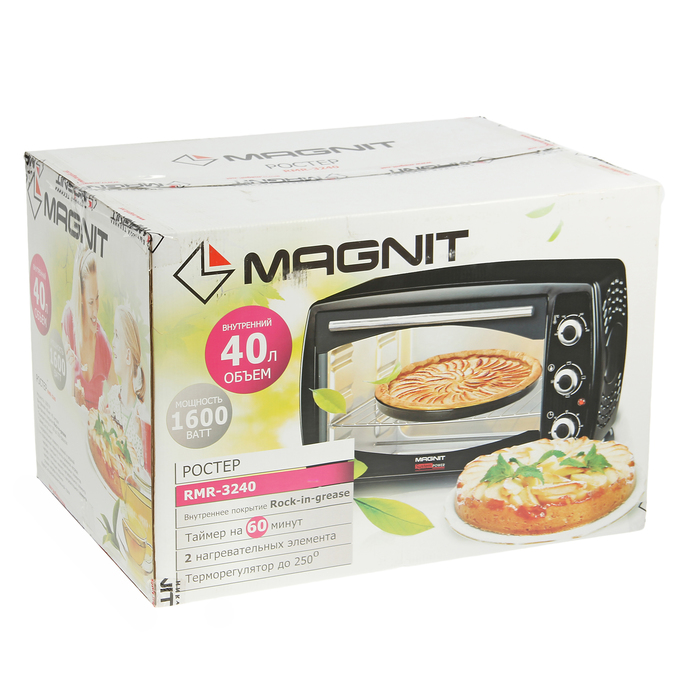 Ростер Magnit RMR-3240, 1600 Вт, 40 л, черный