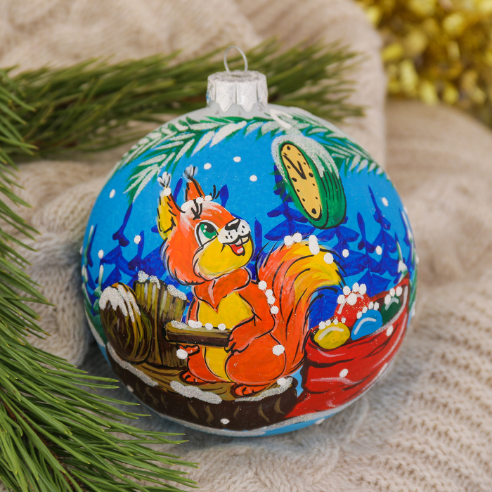 Шар "Старый Новый год", белочка, 10 см