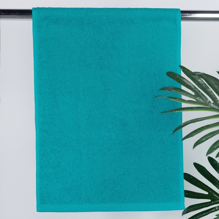 Полотенце махровое "Grace"  70х130 см, цв.изумрудный 360 гр/м2, 100% хлопок