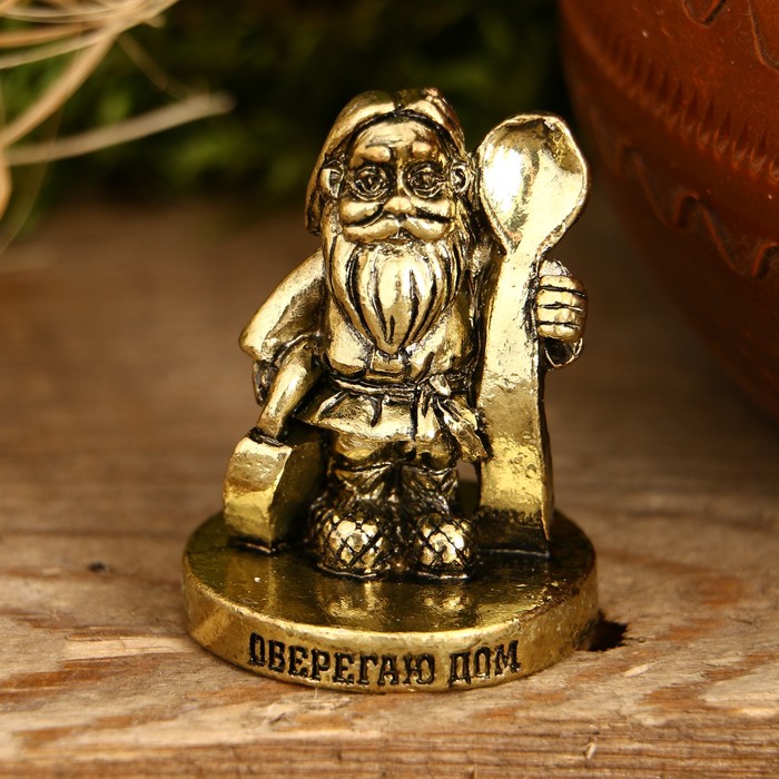 Фигурка миниатюра домовой "Оберегаю дом", 3,5 х 3 см