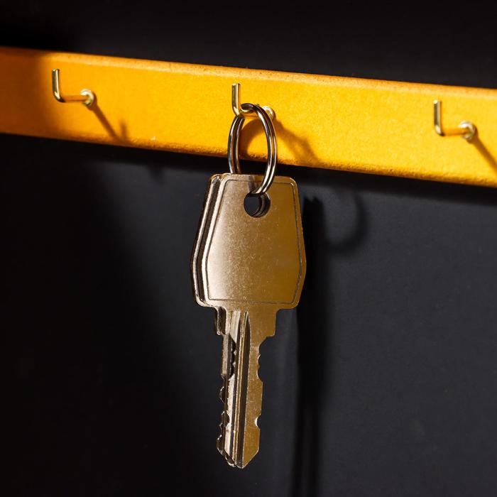 Ключница дерево 6 крючков "Тачка с цветами" МИКС 29х19,5х7 см