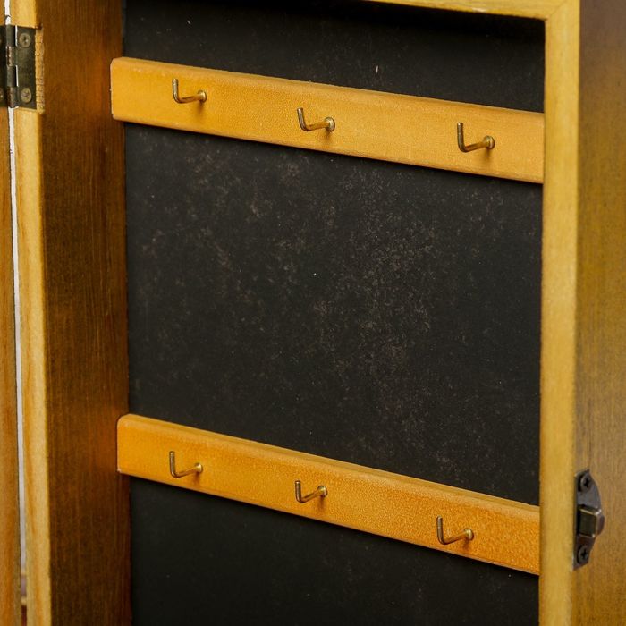 Ключница дерево 6 крючков "Кораблестроение" 30х20х7 см