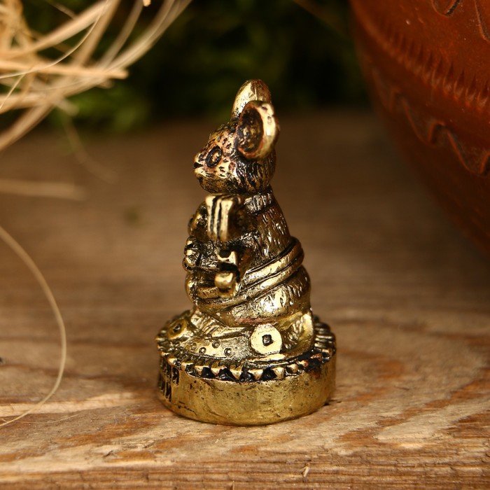 Фигурка мышка "Исполнения желаний", 3,5 х 1,9 х 2,1 см