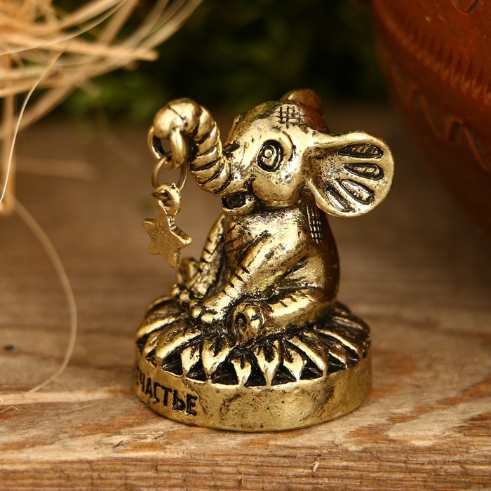 Фигурка слон "На счастье", 3,5 х 2,6 х 2,5 см
