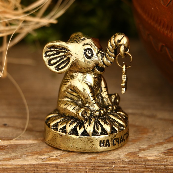 Фигурка слон "На счастье", 3,5 х 2,6 х 2,5 см