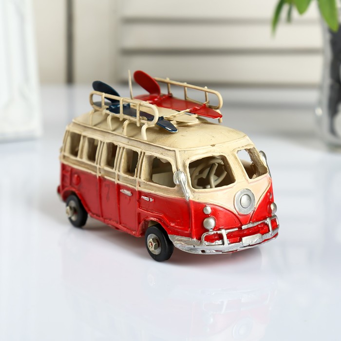 Сувенир металл "Автобус серфингиста" 8х14х6 см