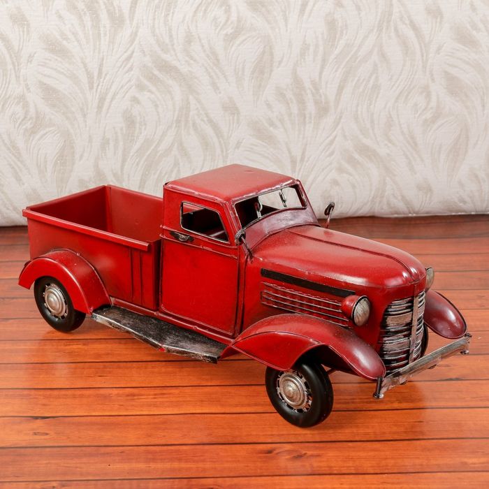 Сувенир металл "Красный советский грузовик" 12,5х33х14 см