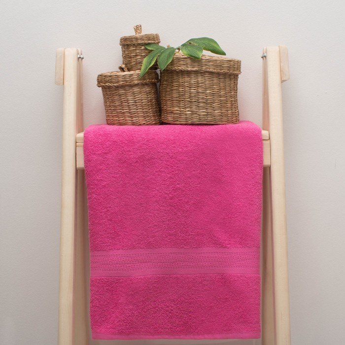 Полотенце махровое "Grace"  70х130 см, цв.малиновый 360 гр/м2, 100% хлопок