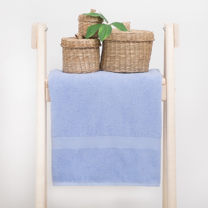 Полотенце махровое "Grace"  70х130 см, цв.голубой 360 гр/м2, 100% хлопок