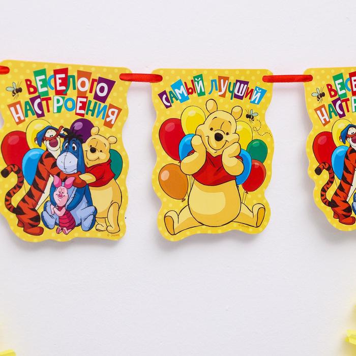 Набор для украшения "С Днем Рождения!" Медвежонок Винни и его друзья (2 фанта 30см+бонус)