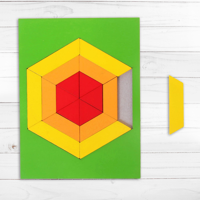 Головоломка "Шестиугольник" 18 элементов