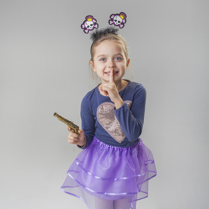 Карнавальный набор детский "Марго": ободок, юбочка, пистолет