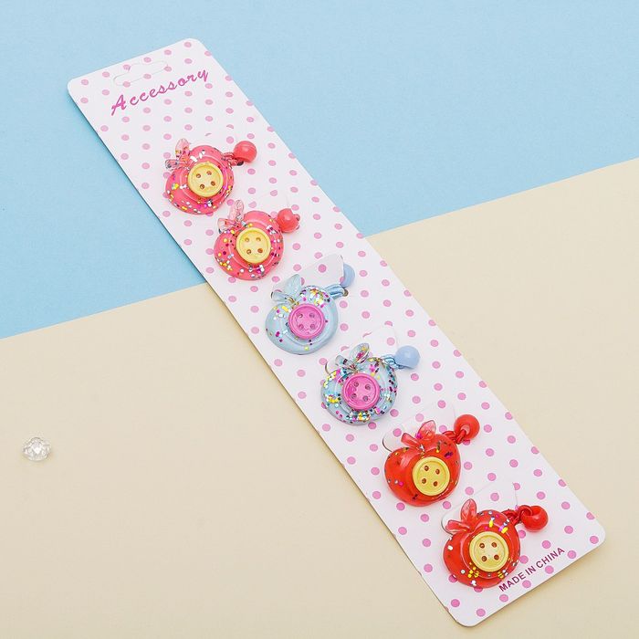 Резинка для волос "Блёстка" яблочко