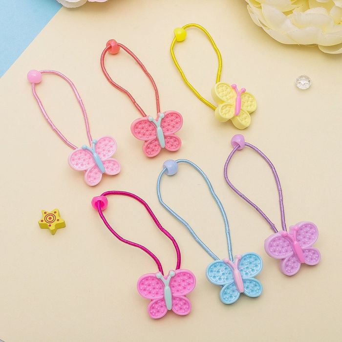 Резинка для волос "Плетёнка" бабочка