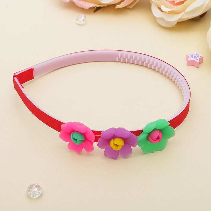 Ободок для волос "Нежность" цветочки