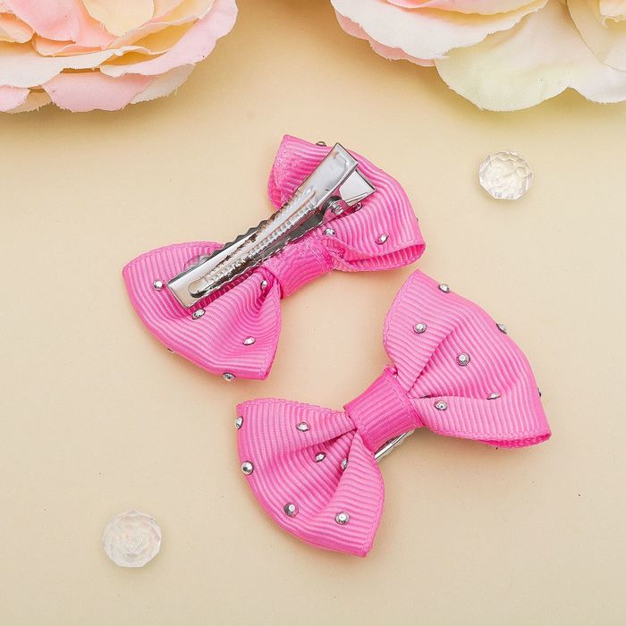 Зажим для волос "Бантик" 5 см капелька