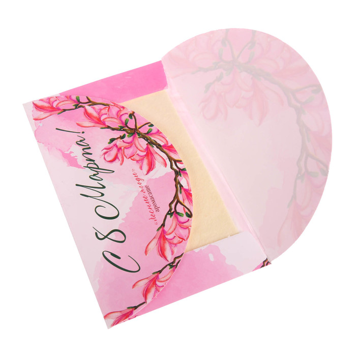 Аромасаше в прямоугольном конверте "С 8 марта" с ароматом лесных ягод