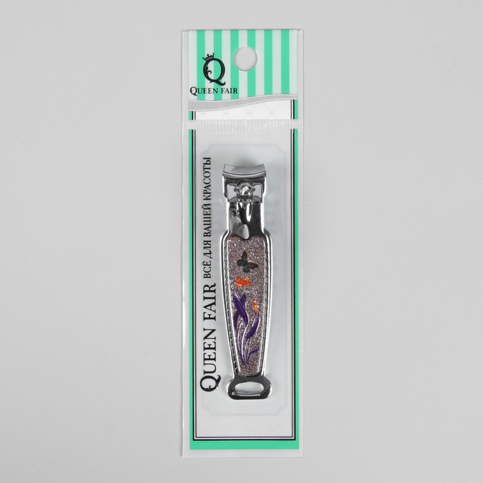 Кусачки-книпсер педикюрные, с пилкой, 7,8(±0,5)см, цвет МИКС