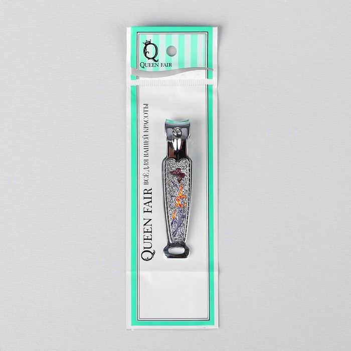 Кусачки-книпсер педикюрные, с пилкой, 7,8(±0,5)см, цвет МИКС