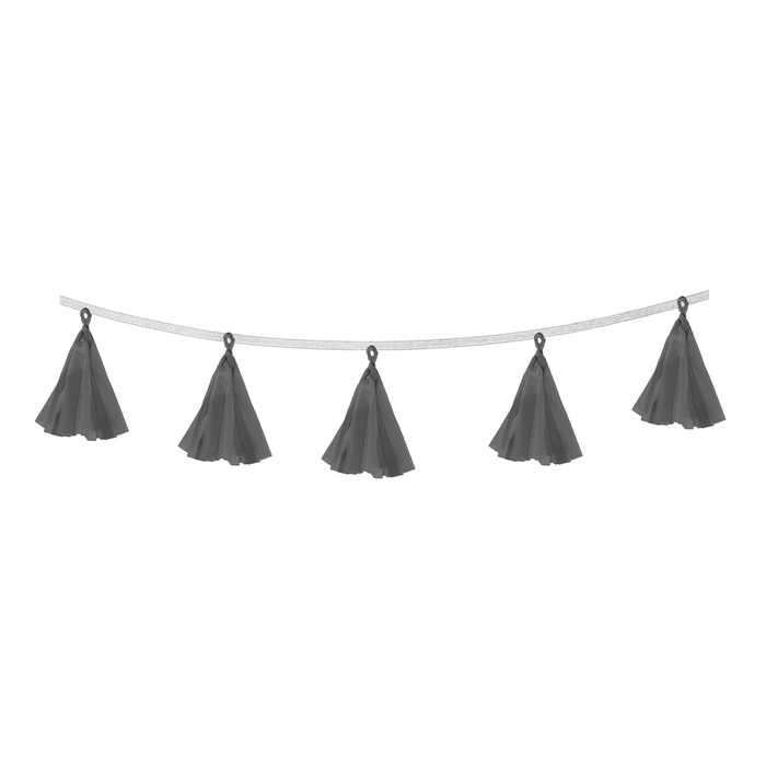 Декор тассел "Кисточки" в наборе 5 штук, цвет черный