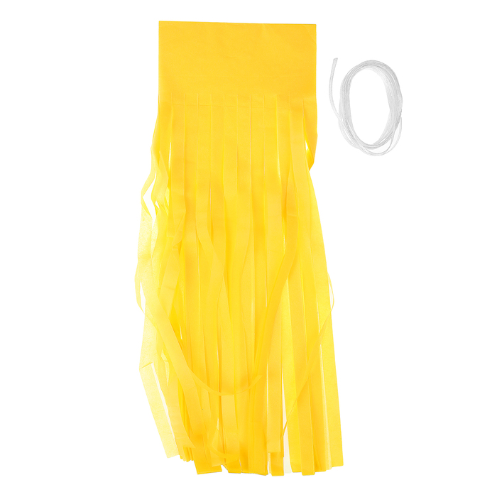 Декор тассел "Кисточки" в наборе 5 штук, цвет желтый