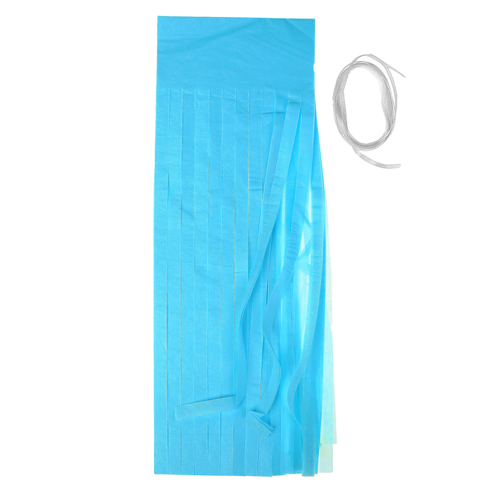 Декор тассел "Кисточки" в наборе 5 штук, цвет голубой