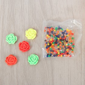 

Аквапесок «Цветочки» с растущими игрушками и гидрогелем