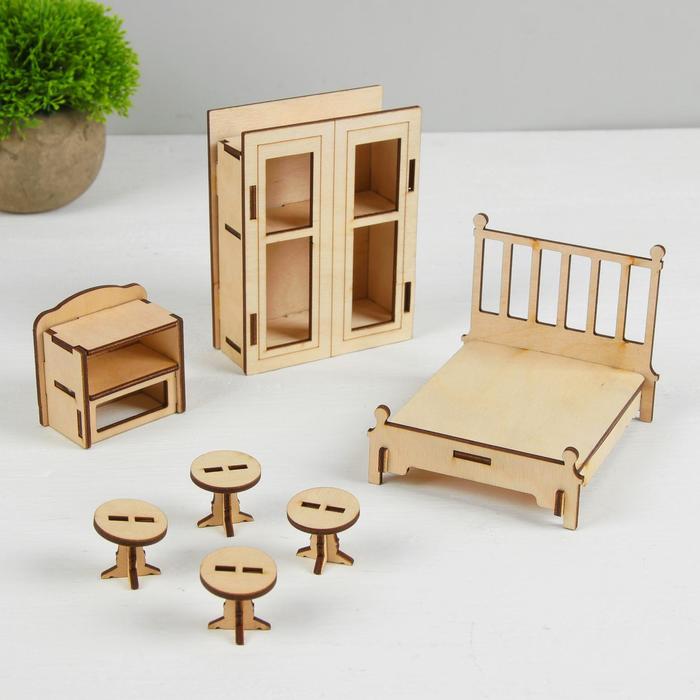 фото Конструктор «спальня» набор мебели теремок