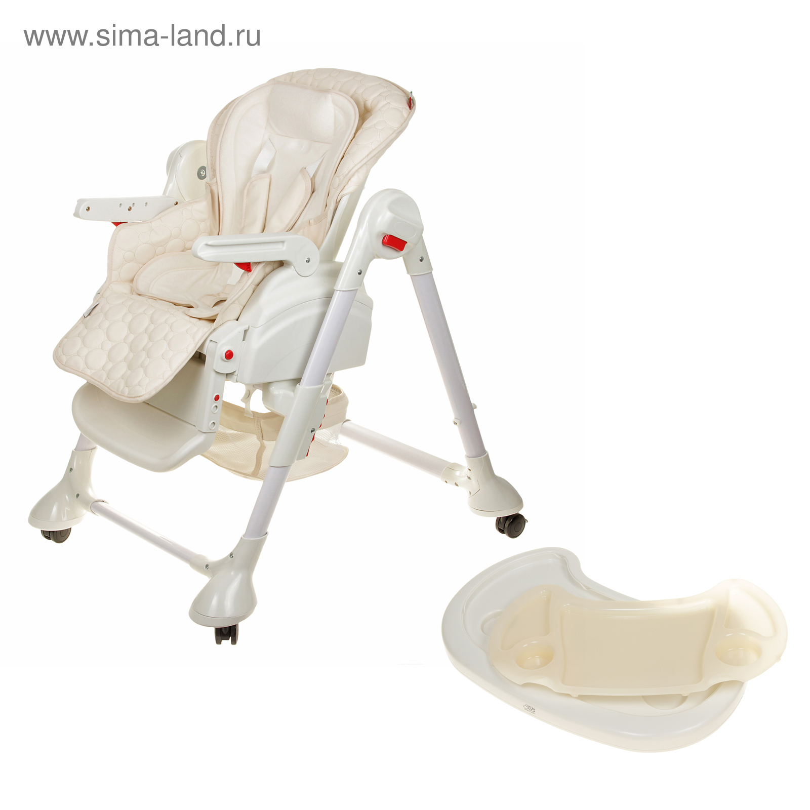 Стульчик для кормления sweet baby luxor classic cream колыбель