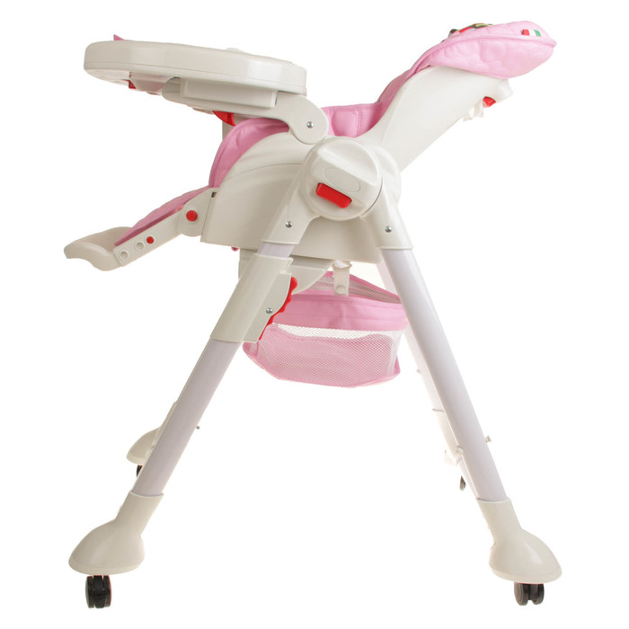 Стульчик-шезлонг для кормления с механизмом качания Sweet Baby Luxor Multicolor Rosa