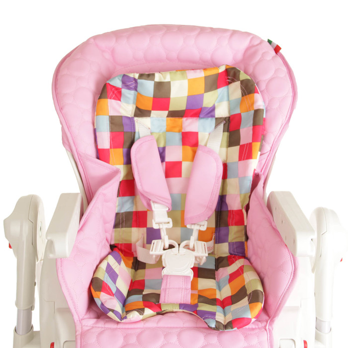 Стульчик-шезлонг для кормления с механизмом качания Sweet Baby Luxor Multicolor Rosa