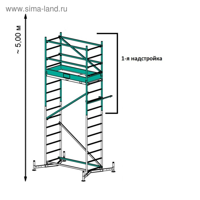 

Подмости передвижные KRAUSE MONTO CLIMTEC, 1-я надстройка (БЕЗ ОСНОВЫ)