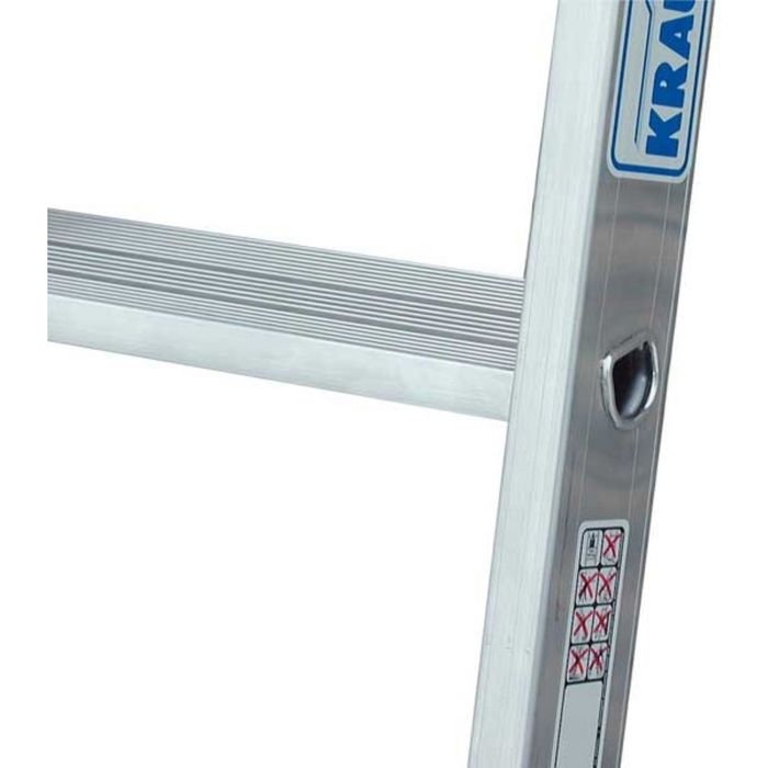 Лестница приставная KRAUSE STABILO, односекционная, рабочая высота 3.15 м, 7 ступеней